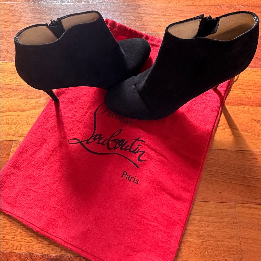 Christian Louboutin Elegant Black Heeled Boots